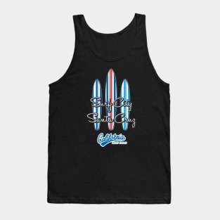 Santa Cruz California CA Surf City Surf Boards Tank Top